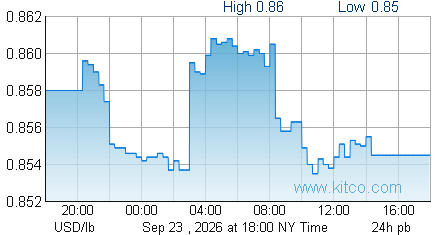 Lead 24 hour chart